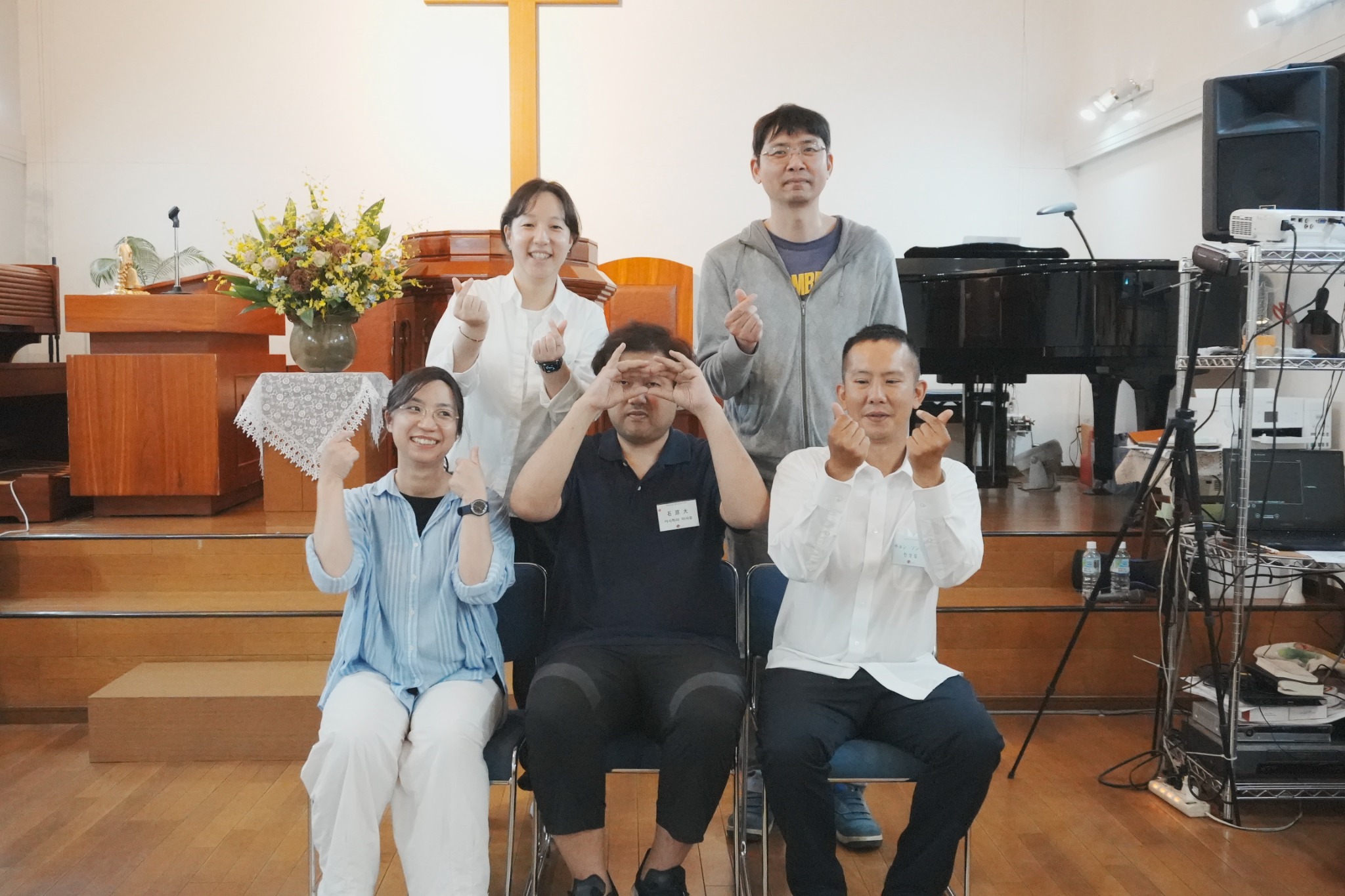 오사카 후세교회 섬김이 단체사진